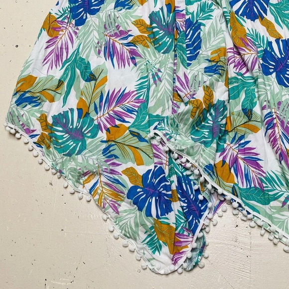 Goa Beachwear by Japna Beach Dress Womens Medium Tropical Swim Cover Up Floral - Picture 3 of 10